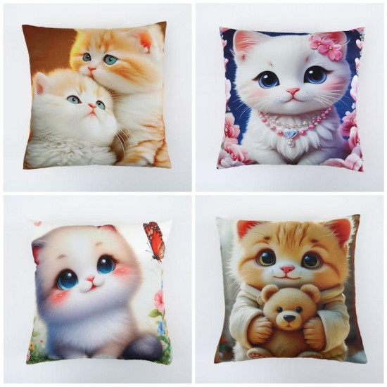 Наволочка на молнии из микрофибры Colorful Асорти 45х45 см арт. 523-14
