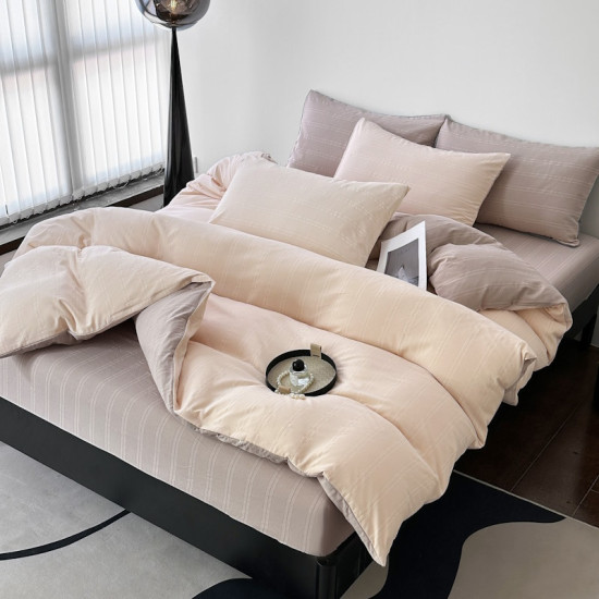 Постельное бельё двуспальное из муслина с простынёй на резинке 180х220 см Colorful арт. 04-90/06