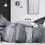 Постельное бельё двуспальное из фланели Colorful с простынёй на резинке 180х220 см арт. 04-141/11