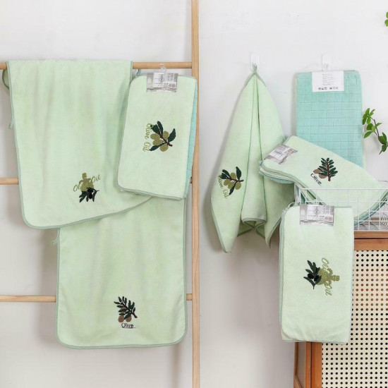 Полотенце кухонное из микрофибры Colorful Оливки 35х70 см арт. 7638
