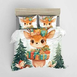 Постельное бельё евро из фланели 200х230 Colorful 04-77/10