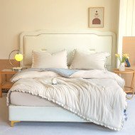 Постельное белье евро и одеялом с рюшами 200х230 Colorful 017-9/1