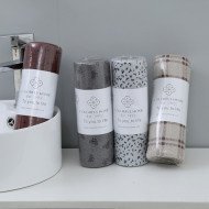 Салфетка из микрофибры многоразовая 25х25 см Colorful в рулоне арт. 507-60