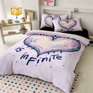 Постельное бельё полуторное велюровое Colorful 150х200 см арт. 04-94/13