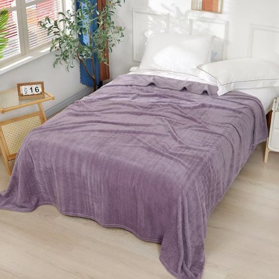 Плед-покрывало евро из микрофибры Colorful Бамбук 200х220 см арт. 534-12