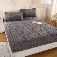 Простынь на резинке двуспальная из микрофибры Colorful с наволочками 160х200 + 50х70 см арт. 03-25/1