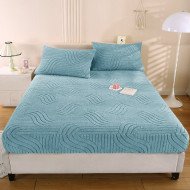 Простынь на резинке двуспальная из микрофибры Colorful с наволочками 180х200 + 50х70 см арт. 03-24/5