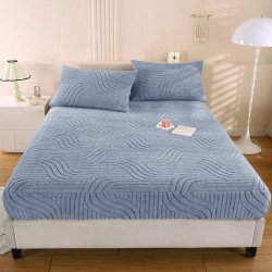 Простынь на резинке двуспальная из микрофибры Colorful с наволочками 180х200 + 50х70 см арт. 03-24/6