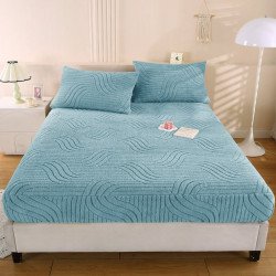 Простынь на резинке двуспальная из микрофибры Colorful с наволочками 160х200 + 50х70 см арт. 03-23/5