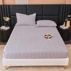 Простынь на резинке двуспальная из ранфорса Colorful с наволочками 180х200 + 50х70 см арт. 04-107/02