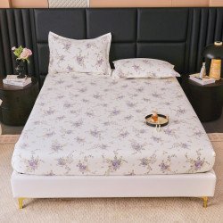 Простынь на резинке двуспальная из ранфорса Colorful с наволочками 180х200 + 50х70 см арт. 04-107/09