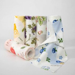 Салфетка из микрофибры многоразовая 25х25 см Colorful в рулоне арт. 515-17