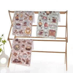 Полотенце кухонное из микрофибры Koloco Кофе 25х50 см арт. 002-300