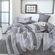 Постельное бельё двуспальное из фланели Colorful с простынёй на резинке 180х220 см арт. 04-141/01
