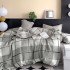 Постельное бельё двуспальное из фланели Colorful с простынёй на резинке 180х220 см арт. 04-141/15