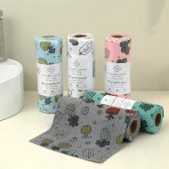 Салфетка из микрофибры многоразовая 25х25 см Colorful в рулоне арт. 507-70