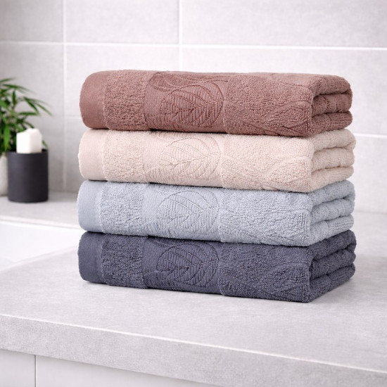 Полотенце банное махровое Colorful Листочек 70х140 см арт. 500-111