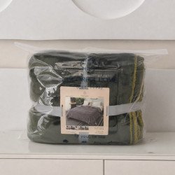 Плед-покривало євро із мікрофібри на овчині 200х230 см Colorful арт. 05-16/1