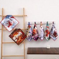 Серветка із мікрофібри з новорічним малюнком 30х30 см Colorful арт. 523-47