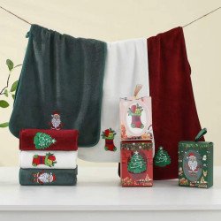 Полотенце кухонное из микрофибры с новогодним рисунком 35х70 см Colorful арт. 501-299