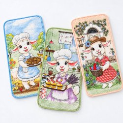 Полотенце кухонное из микрофибры с новогодним рисунком 25х50 см Koloco арт. 98-1093
