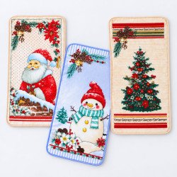 Полотенце кухонное из микрофибры с новогодним рисунком 25х50 см Koloco арт. 98-1109