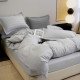 Постельное бельё двуспальное страйп-сатин 180х220 см с простынёй на резинке Colorful арт. 04-163/02