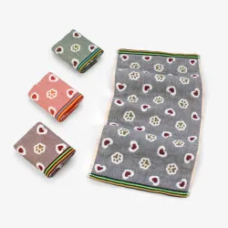 Рушник кухонний лляний Colorful Лапки 25х50 см арт. 521-13